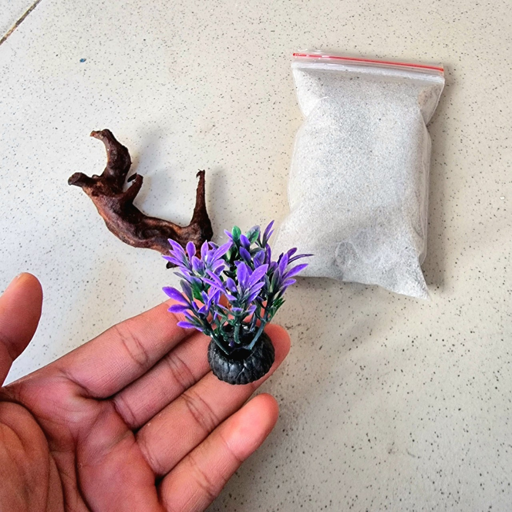 Bộ trang trí bể cá mini ĐÁ TRANG TRÍ cho bể cá mini dưới 15cm