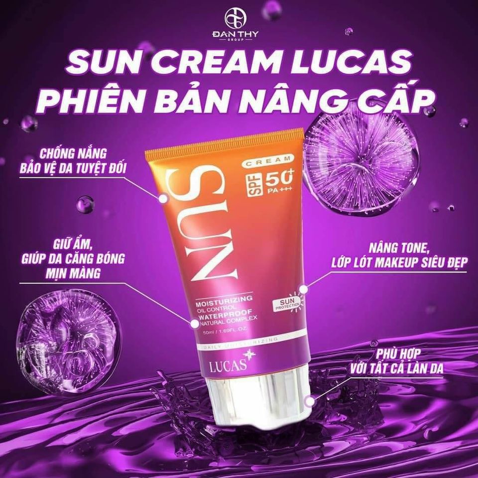 Kem chống nắng sinh học Đan Thy Lucas 50ml