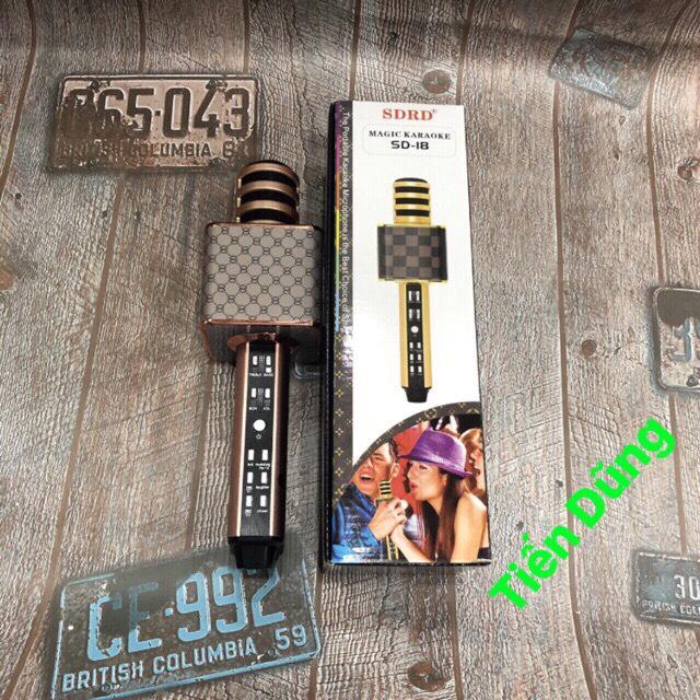 MICRO KARAOKE BLUETOOTH SD18 mới nhất cao cấp