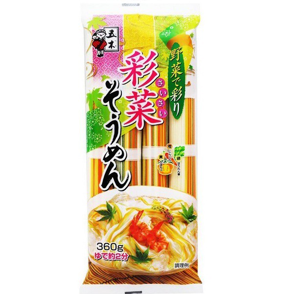 MÌ RAU CỦ NGŨ SẮC SOMEN 360GR