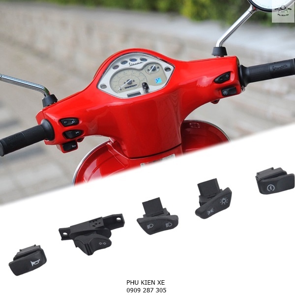 Bộ Nút Công Tắc Các Loại Cho Vespa LX S