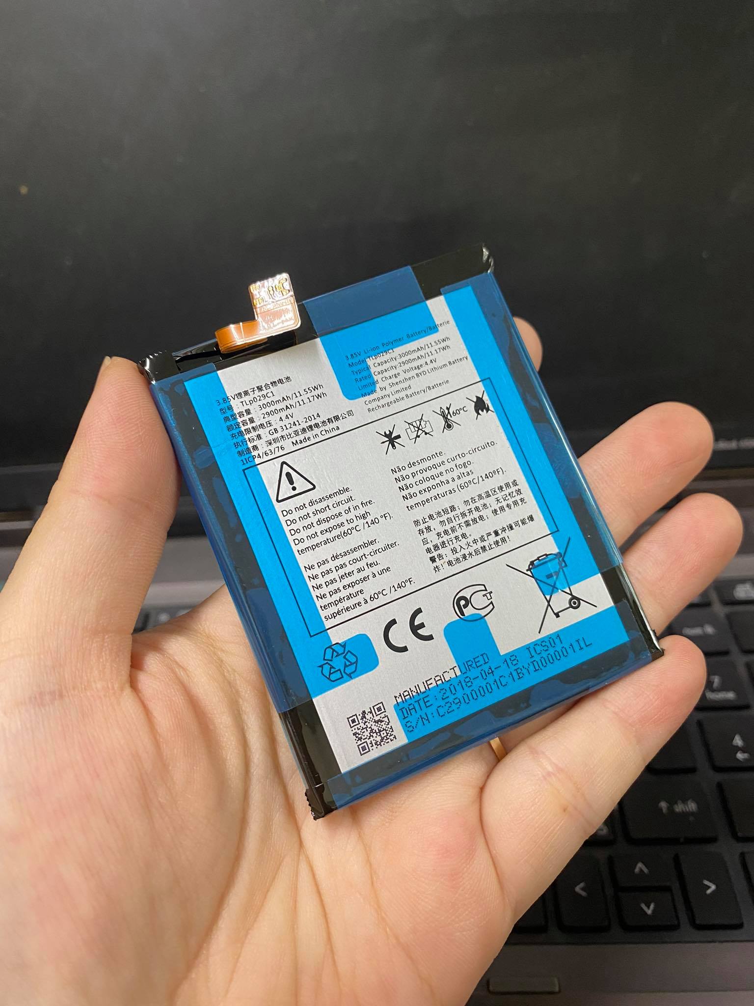Pin điện thoại Blackberry Key 2LE