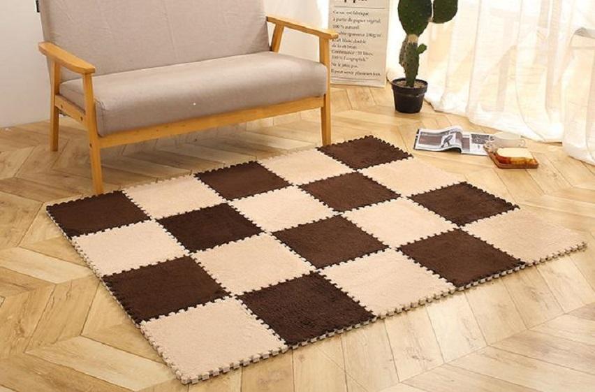 [HCM]COMBO 20 TẤM THẢM XỐP GHÉP MẶT LÔNG 30X30CM