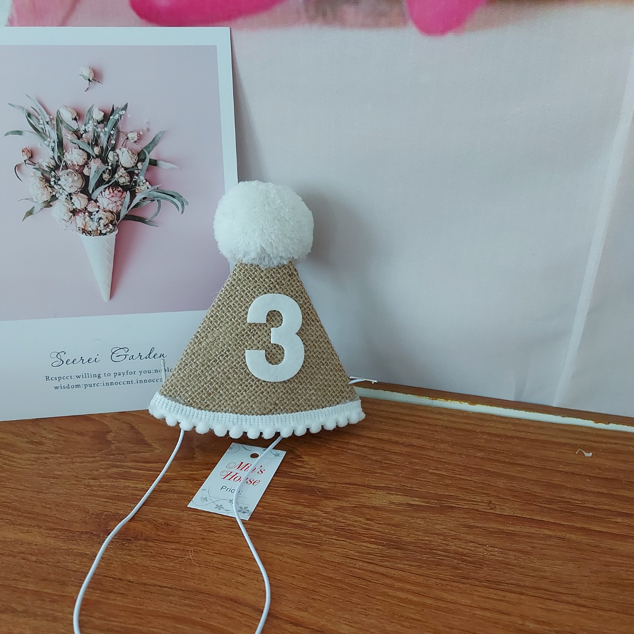 Mũ Sinh Nhật Số 1, 2, 3, 4  Cho Bé