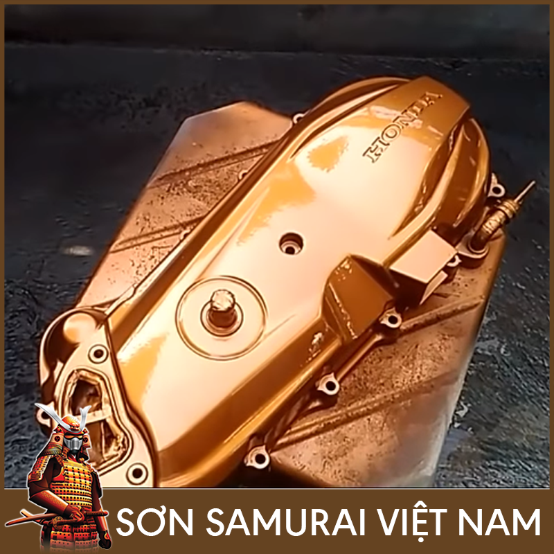 Sơn samurai màu đồng - Chai sơn EP41 vàng đồng sơn xịt samurai