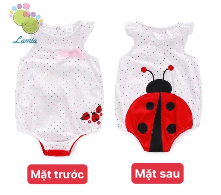 Bodysuit Hè Dễ Thương Cho Bé Gái Sơ Sinh