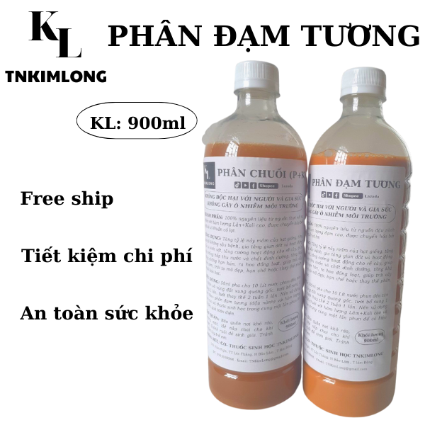 PHÂN ĐẠM TƯƠNG, ĐẠM ĐẬU NÀNH (1oo%Organic) 900ml