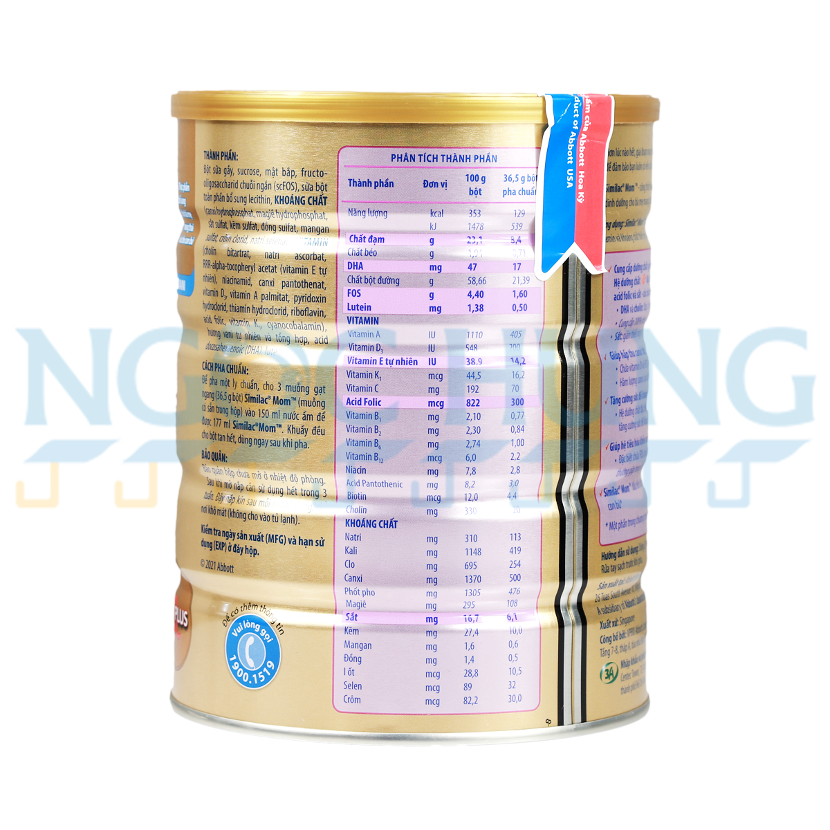 Sữa bột Abbott Similac Mom 900g