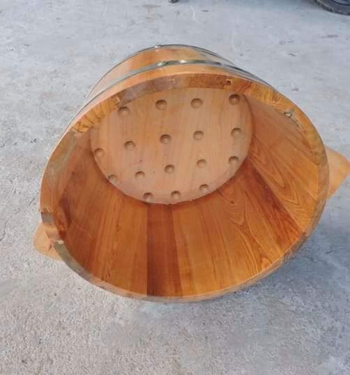 chậu ngâm chân gỗ sồi