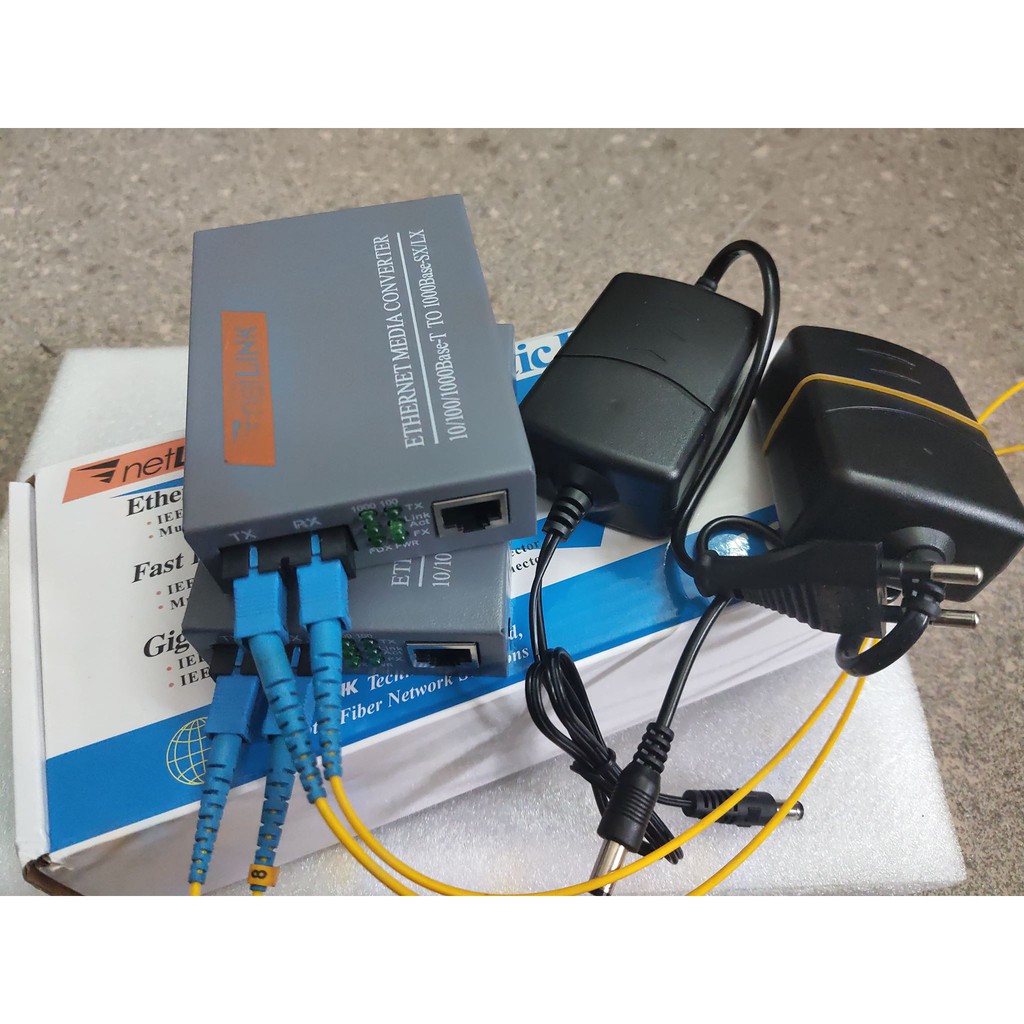 Bộ chuyển quang điện Converter quang Htb-gs-03 a/b 1000mbs Netlink , 1Gbps