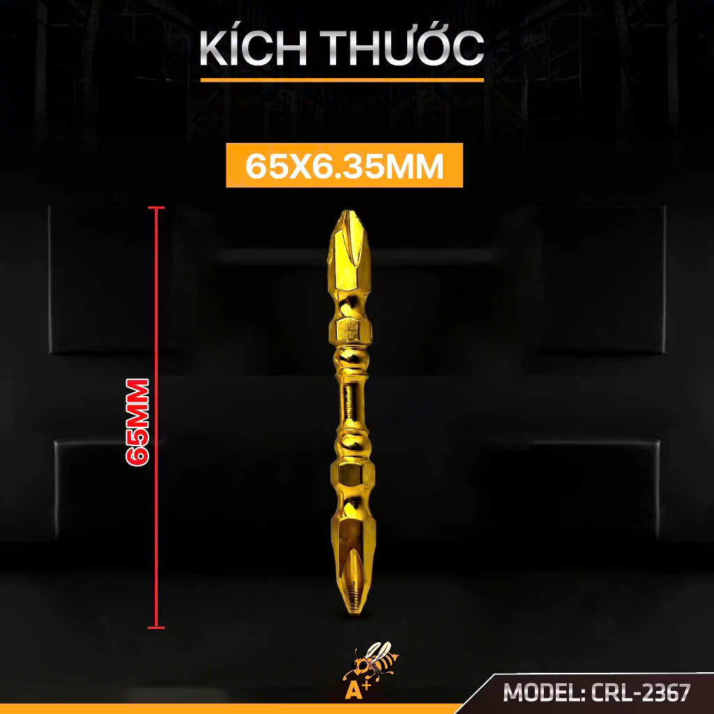 Đầu Bắn Vít Siêu Cứng ( giá của 1 Chiếc) vàng hoặc đen tuỳ đợt