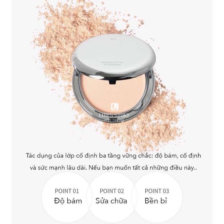 Phấn Phủ Nén 3Ce Makeup Fix Powder