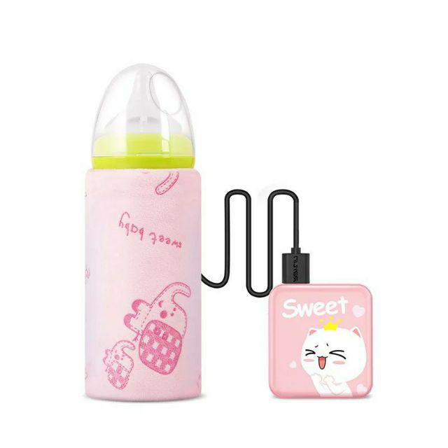 cuốn giữ nhiệt Túi giữ nhiệt ủ bình sữa USB cho bé