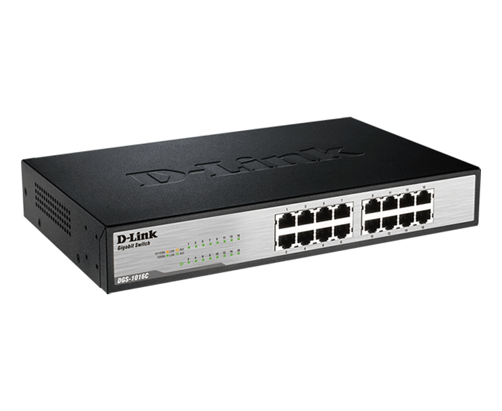 Set split network switch 16 port 10/100/1000M D-LINK dgs-1016c-genuine goods