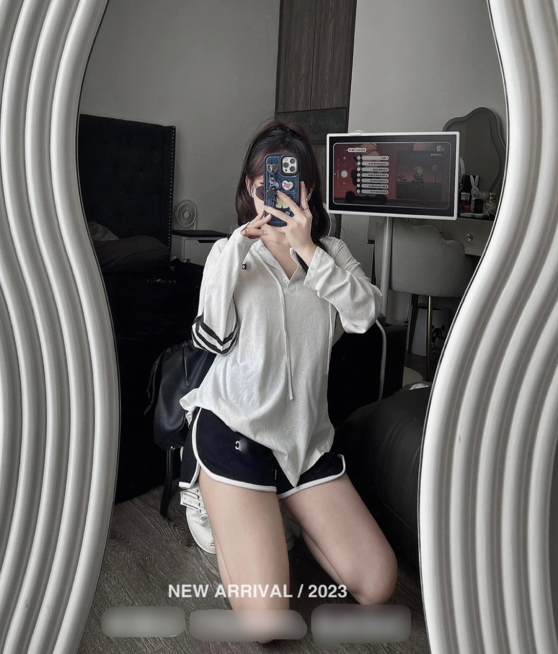 Set basic ÁO MŨ, QUẦN SOOC chất vải cotton giấy mịn mát , size S, M, L