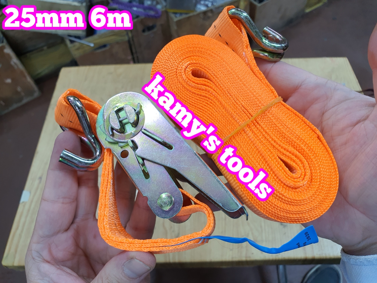 [HCM]Dây Cảo Chằng Hàng Tăng Đơ 25mm 6m (6 Mét) (Dây Cảo Hàng Dây Chằng Hàng)