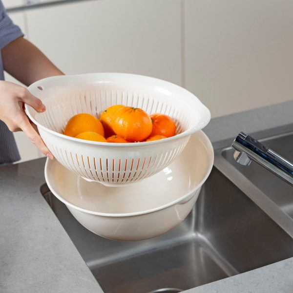 Bộ thau rổ cao cấp yoko 35cm - INochi