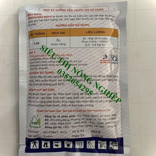 Chế phẩm diệt ốc dạng bột - Osbuvang 80WP gói 100gr