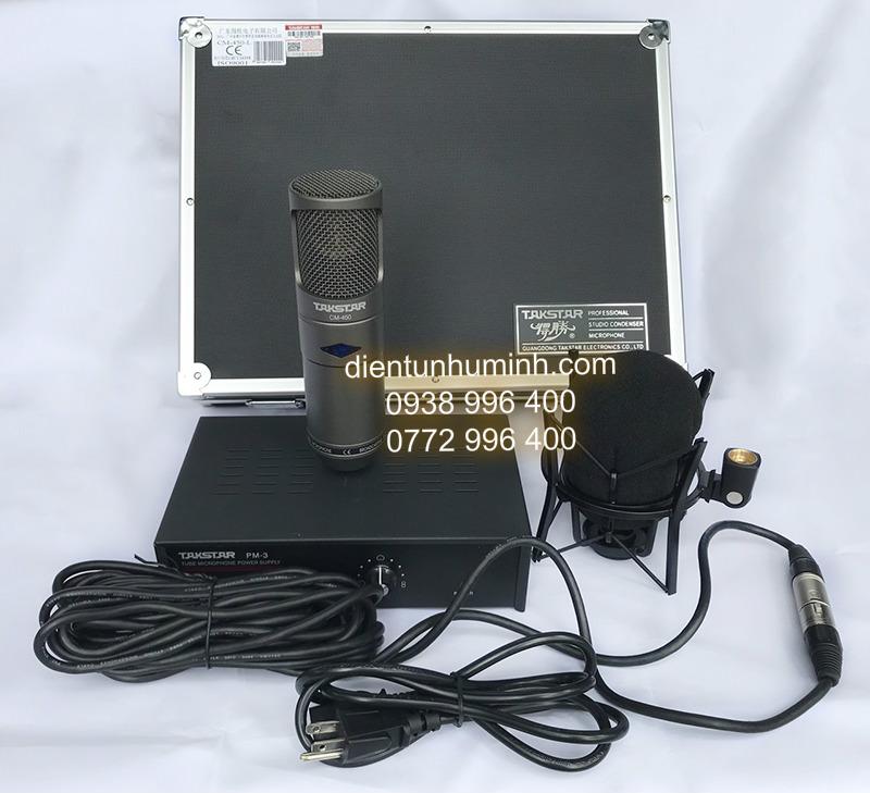 MICRO THU ÂM TAKSTAR CM-450 - MIC PHONG THU - MIC THU ÂM CAO CẤP