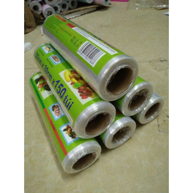 Cuộn túi nilon trắng đựng thực phẩm HDPE An Lành 0.25 - 0.5 - 1kg