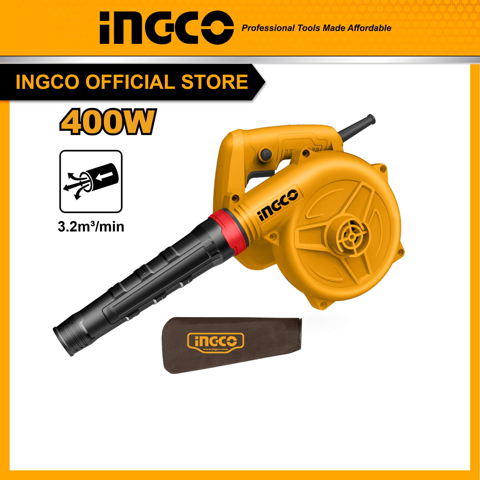 Máy thổi bụi | hút bụi INGCO AB4038 400W / AB6038 650W