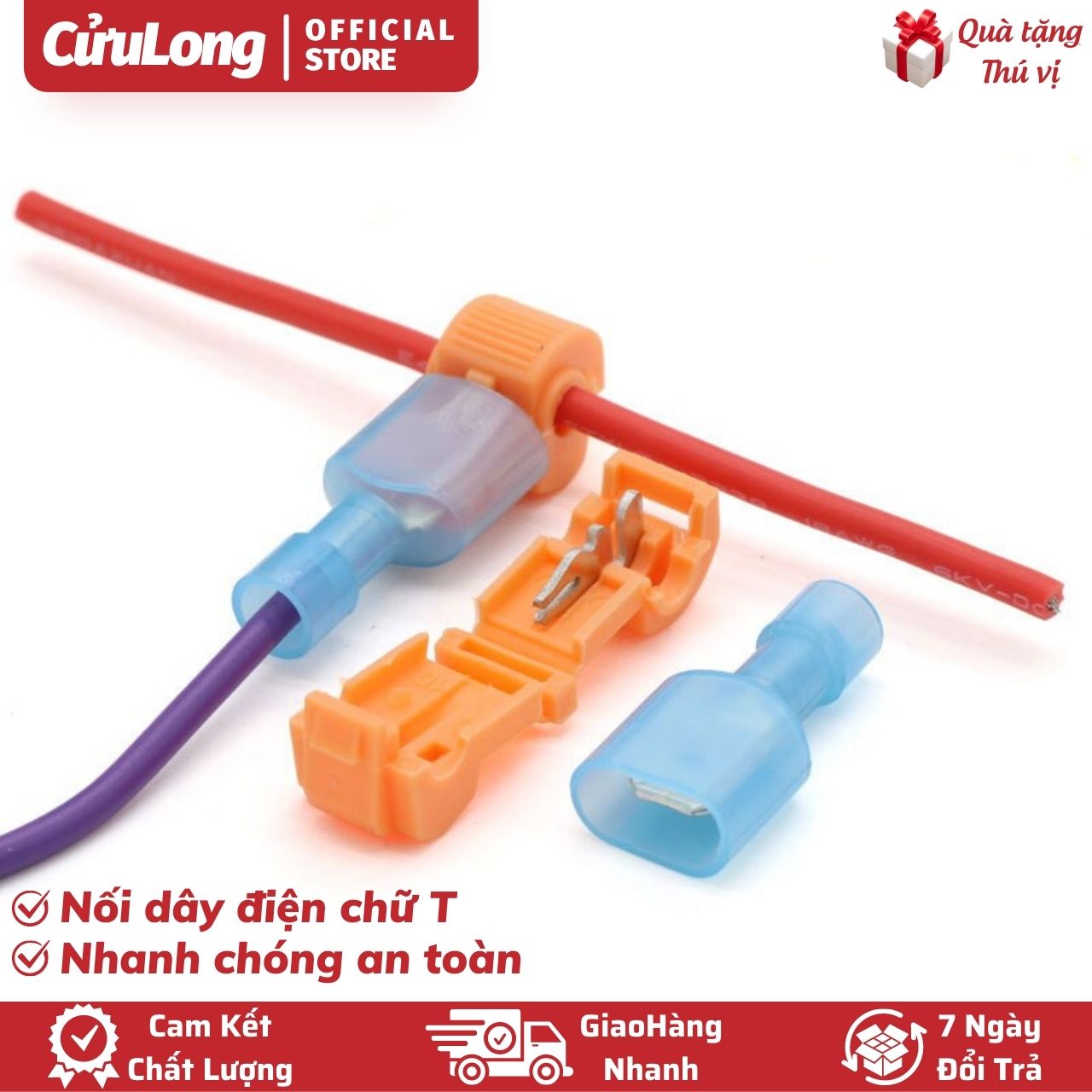 Đầu Nối Dây Điện Nhanh Chữ T thông minh cút nối chia dây chống nước chịu tải giắc nối cáp điện an toàn chống cháy cho nhà ô tô xe máy
