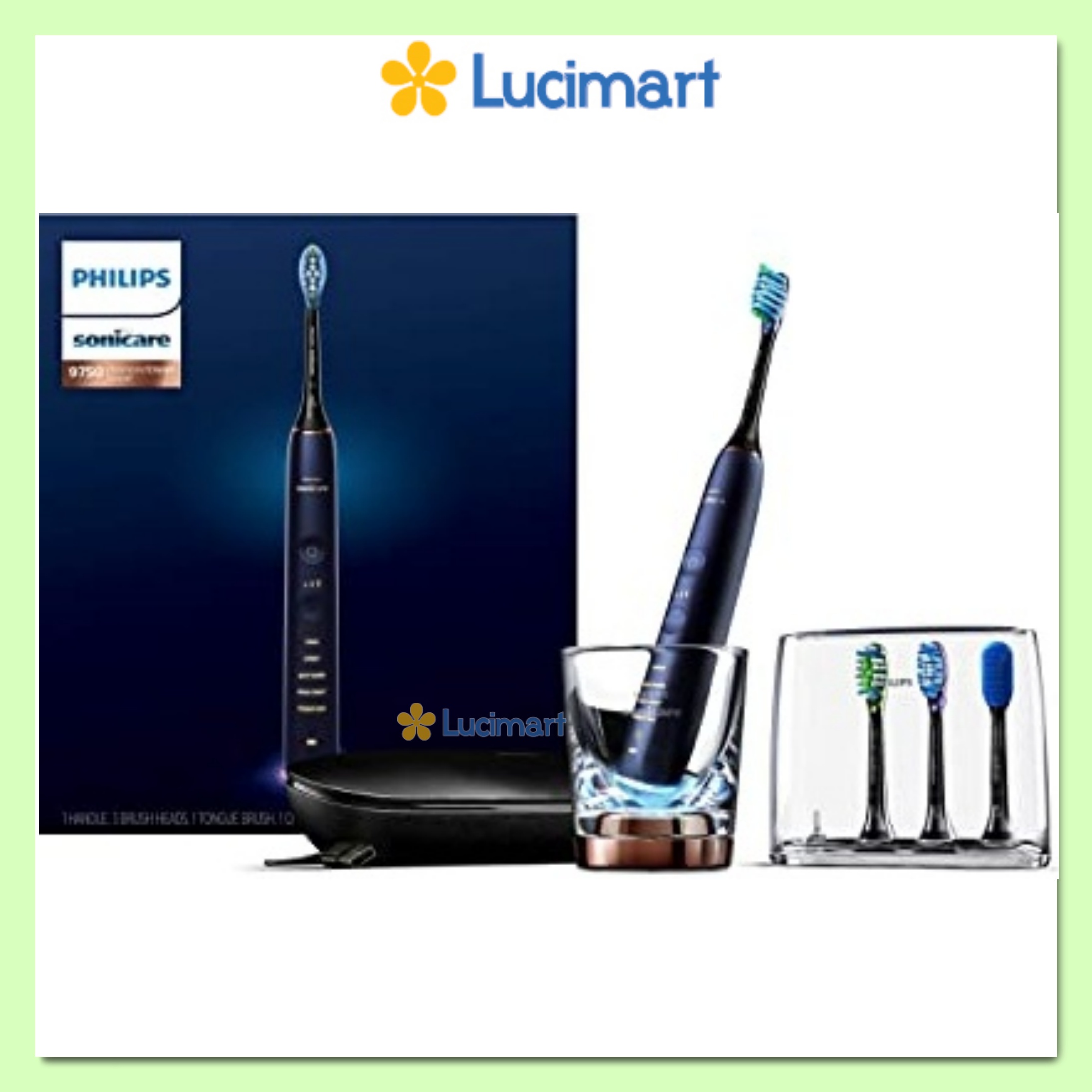 Bàn chải điện Philips Sonicare 9700 DiamondClean Smart [Hàng Mỹ]