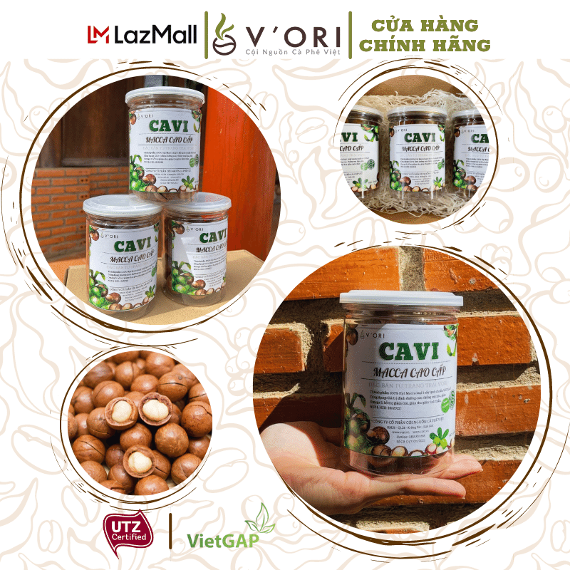 HẠT MACCA CAVI CAO CẤP 250GR (CHUẨN VIETGAP)