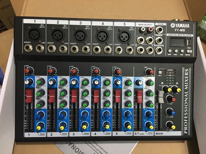 BÀN TRỘN MIXER F7 USB BLUETOOTH BÀN TRỘN ÂM
