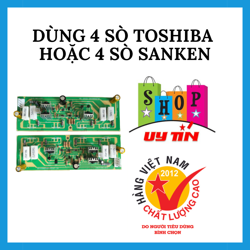 Mạch công suất 8 sò 2 kênh  cực hay ( 2 bo)