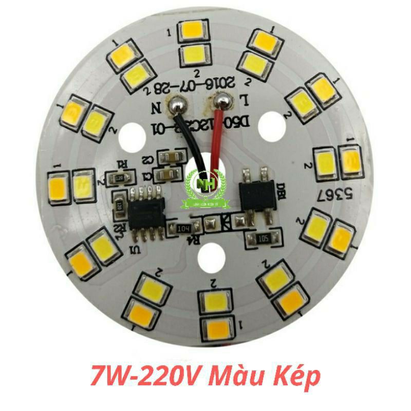 Nhân Led Mắt Led vỉ tròn 5W-7W/220V 3 Mầu ( Thay mắt âm trần,mắt rọi )