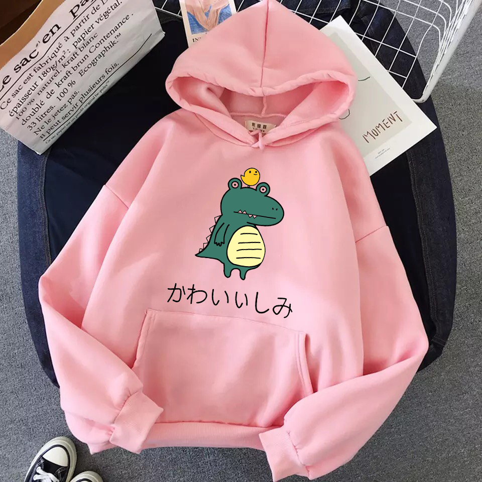 [Hoàn Tiền 15%] ÁO HOODIE NAM NỮ IN KHỦNG LONG (NHIỀU MÀU)