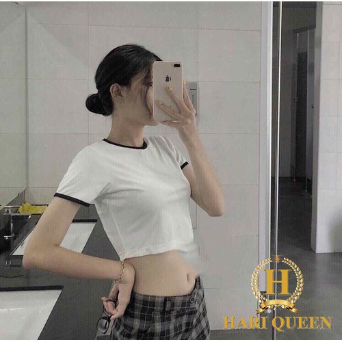 Áo croptop body cổ viền KAN0319