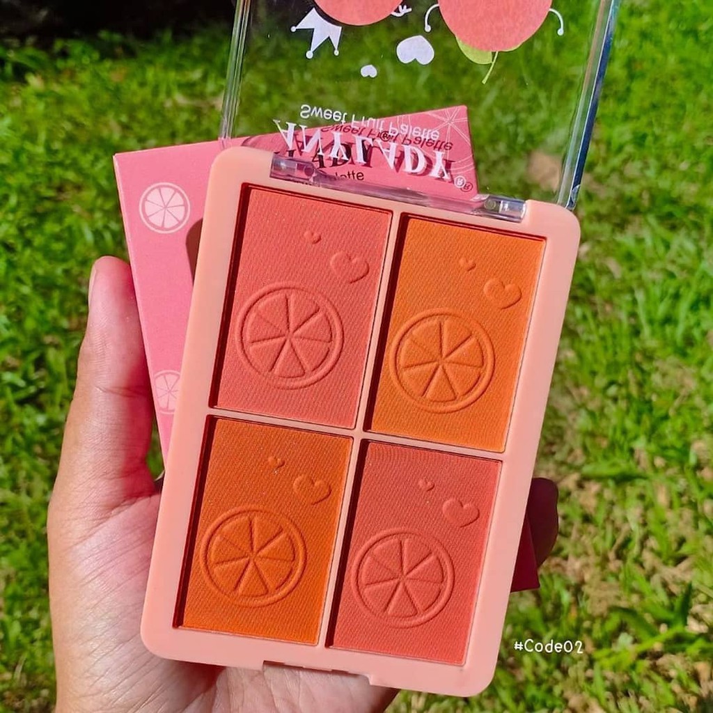 Phấn ám hồng 4 ô ANYLADY Orange Blusher Thái Lan