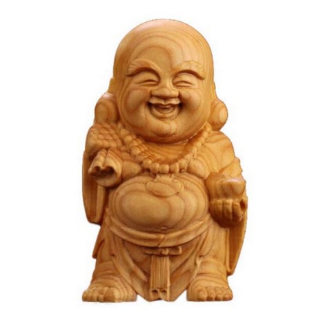 Tượng gỗ gụ Phật di lặc  mini