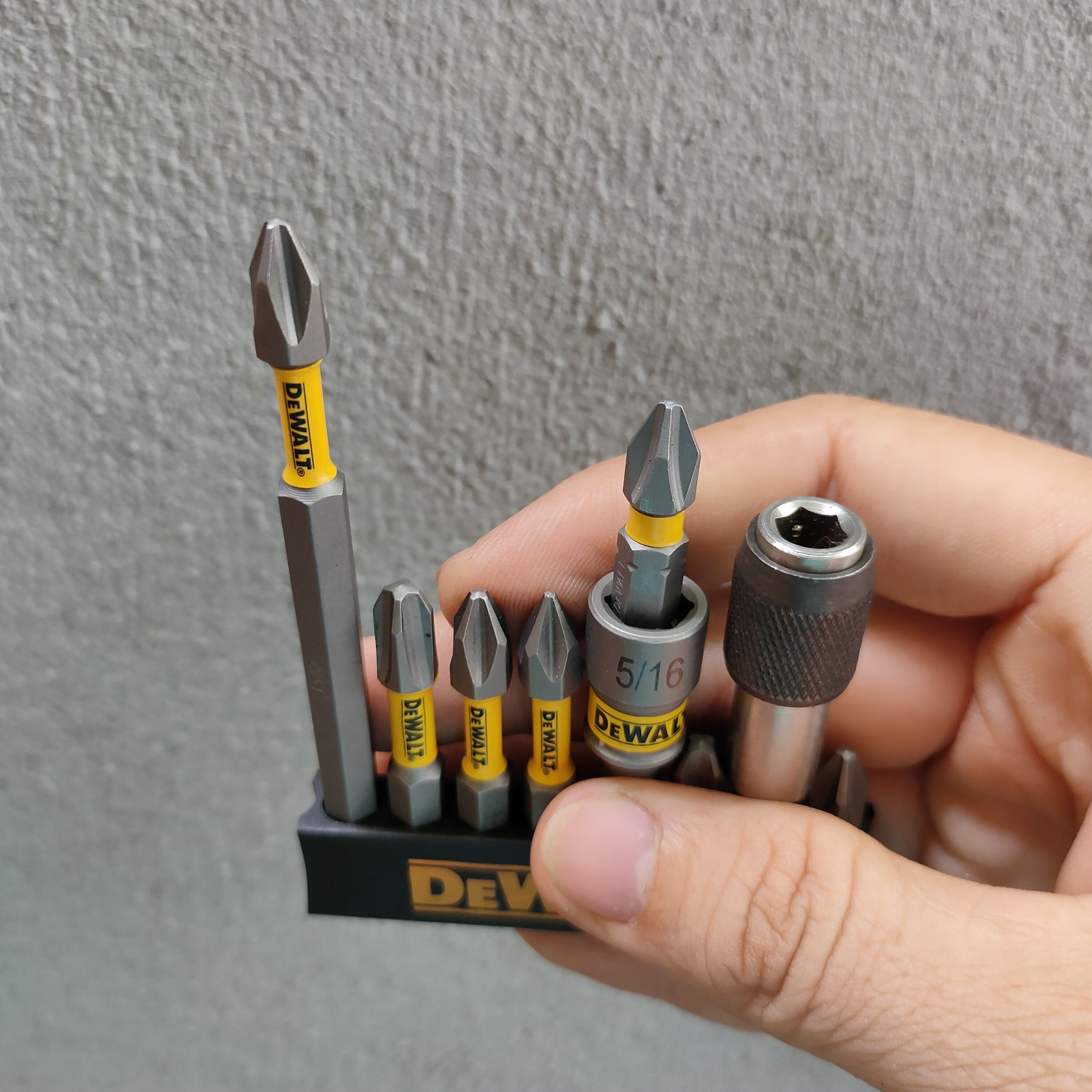 COMBO MŨI VÍT DEWALT - ĐẦU TÔN - ĐẦU NỐI VÍT - DÀI 5cm,9cm