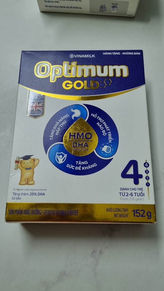 Sữa bột Optimum Gold 4 hg152g ( cho bé từ 2-6 tuổi)