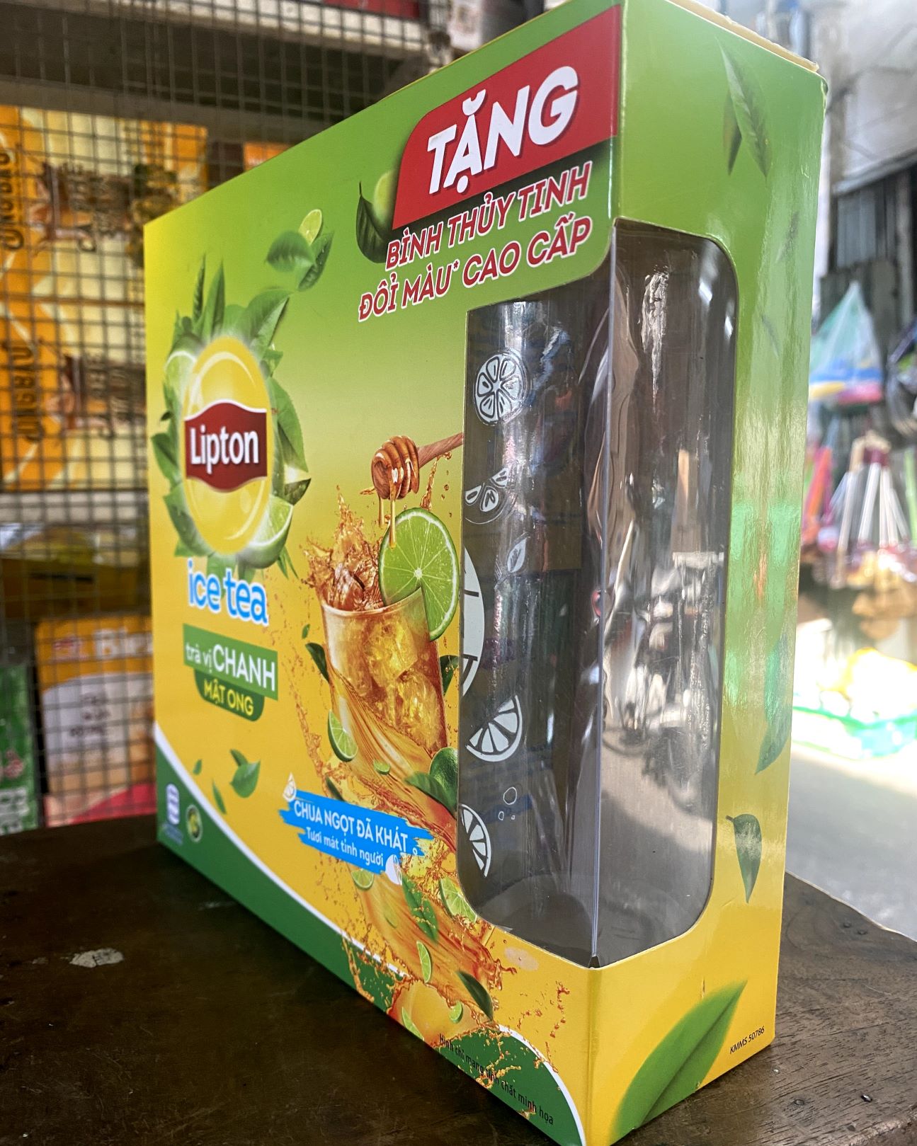Trà Lipton hòa tan vị Chanh - Đào 224g(16 gói x 14g)