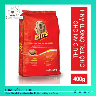 Thức ăn cho chó lớn vị thịt bò Fib s 400g - Thức ăn cho mọi loại chó trưởng thành - Long Vũ Pet Food thumbnail