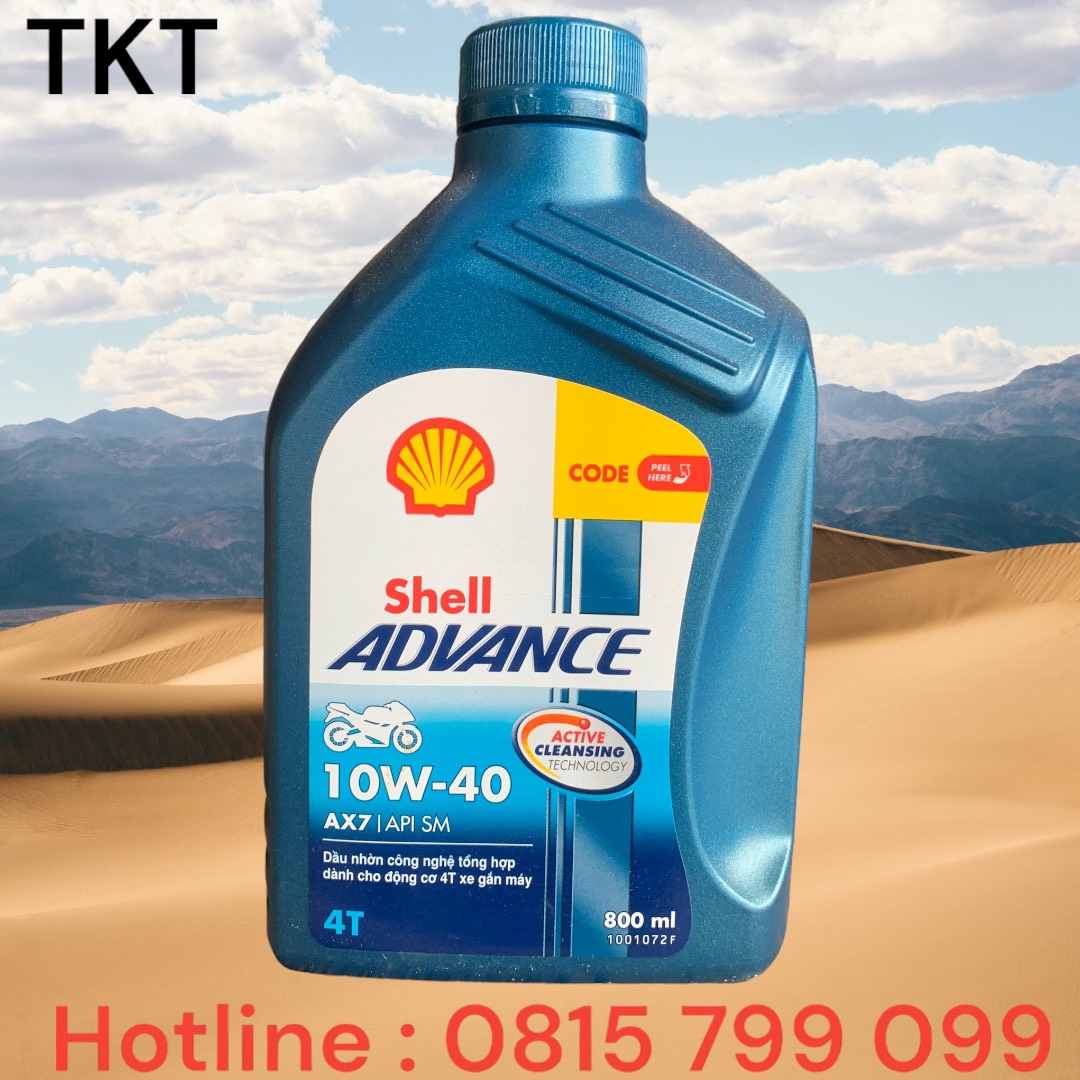 Shell Advance AX7 10W40 0.8 lít
