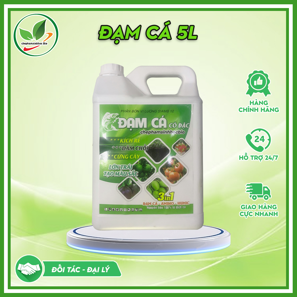 Phân đạm cá đậm đắc hữu cơ sinh học Bio. Can 5l