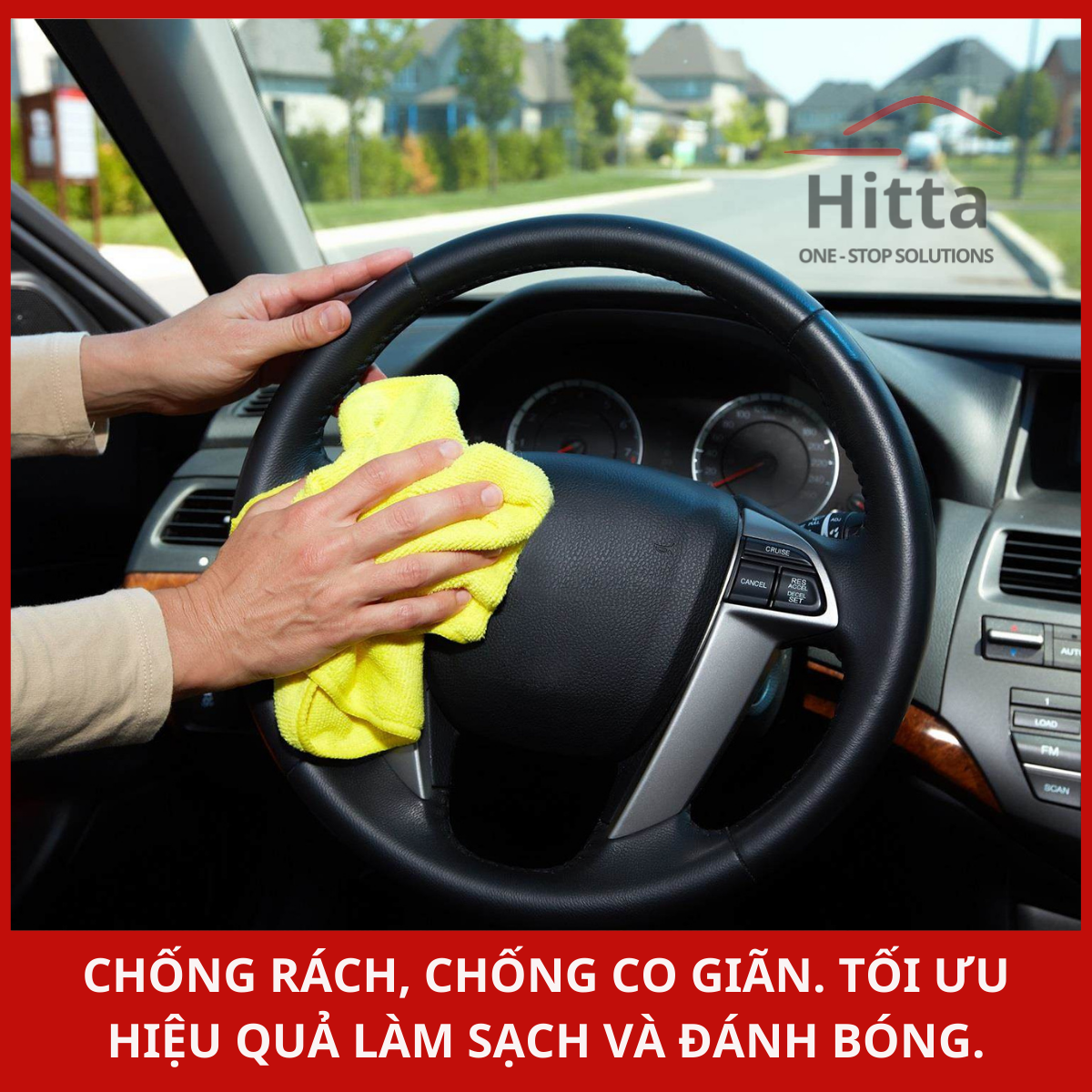 Khăn lau chuyên dụng Wurth Microfiber màu đỏ/vàng/lục/lam (1 cái)