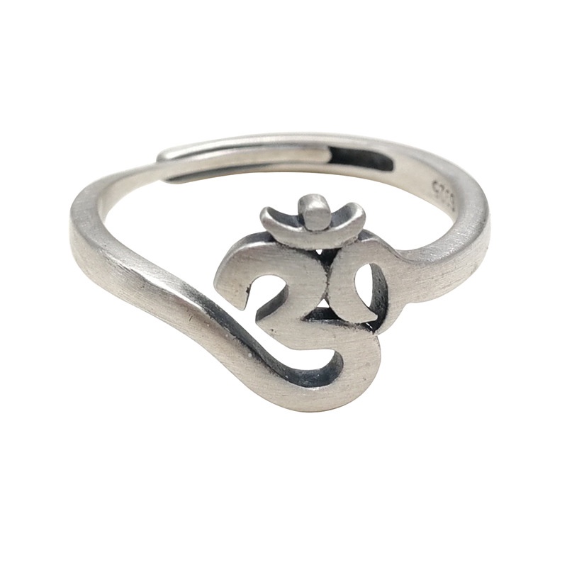 Nhẫn Bạc thái 925 chủng tự Om thời trang