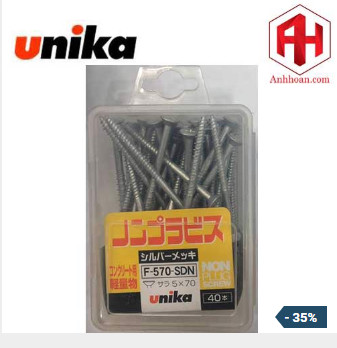 Vít bằng sắt unika f-570-sdn
