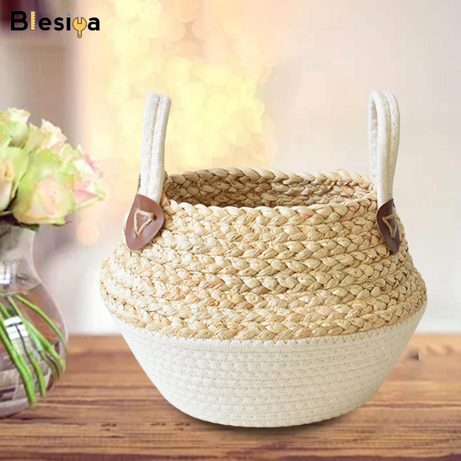 Blesiya Giỏ Đựng Đồ Dệt Giỏ Dệt Trang Trí Cho Tủ Quần Áo Ký Túc Xá