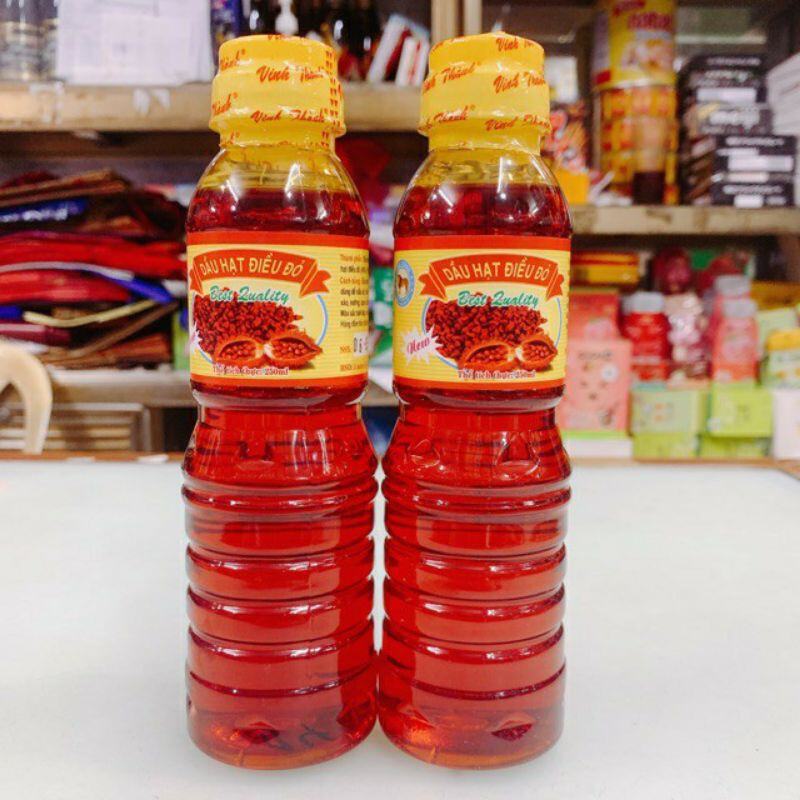 Dầu hạt điều đỏ vinh thành 250ml.
