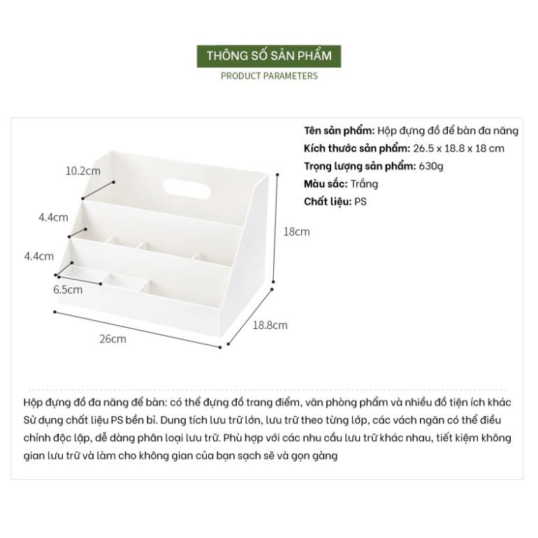Multi-purpose Storage Shelf - Used to Store Cosmetics, Stationery, and Utility Items