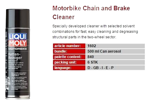 CHAI VỆ SINH SÊN LIQUI MOLY 1602 500ML