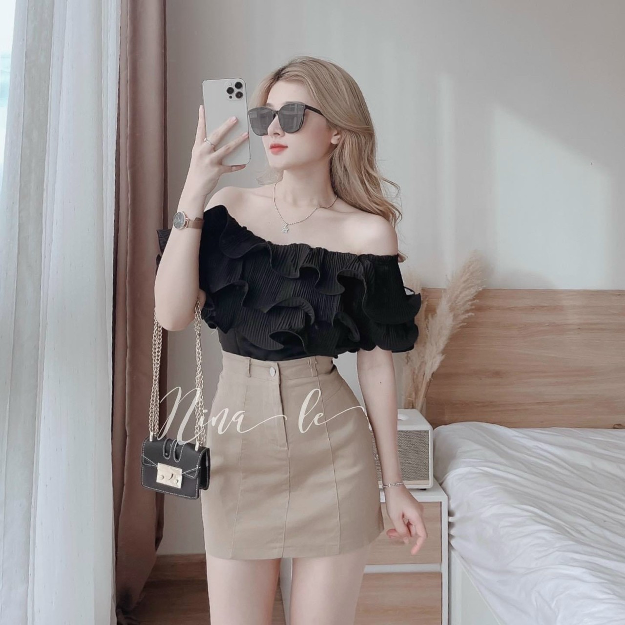 Sét Áo Dập Ly + Chân Váy
