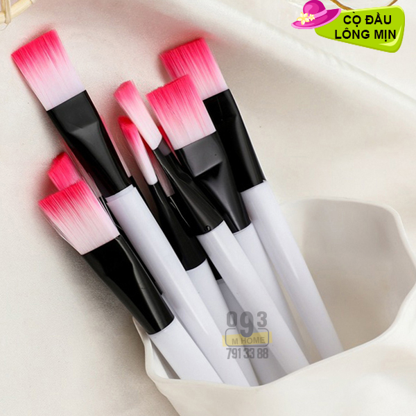 Combo 2 Cọ Silicon và Cọ Lông Mềm Quét Mặt Nạ Mask